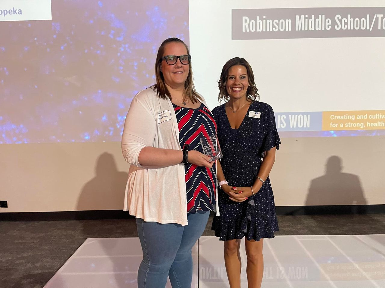 Robinson Middle Receives "You Did What?!" Award Topeka Public Schools